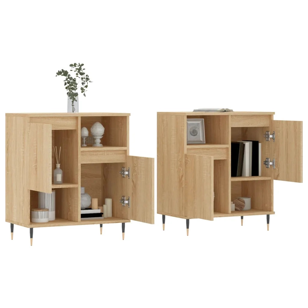 Credenze 2 pz Rovere Sonoma in Legno Multistrato 3190120