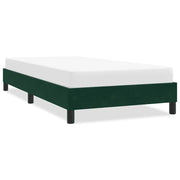 Giroletto senza Materasso Verde Scuro 100x210 cm in Velluto 4101346