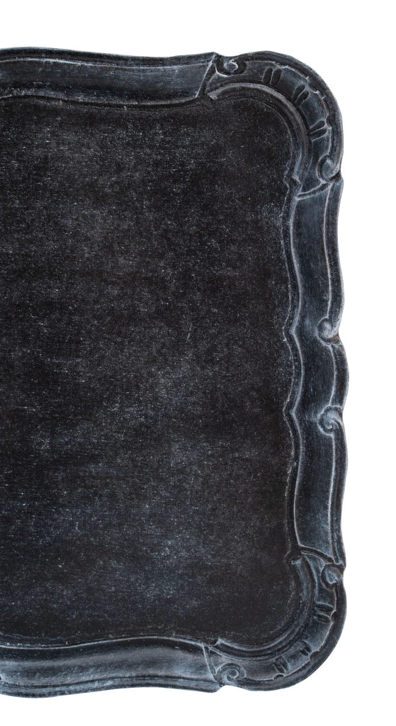 Biscottini Vassoio in legno finitura nera Made in Italy