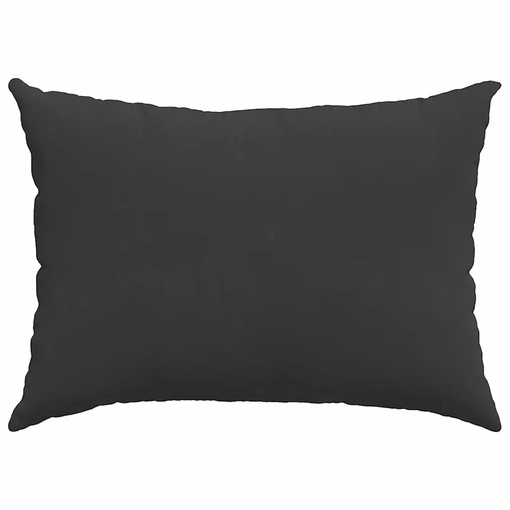 Cuscini da Divano 2 pcs Nero 70 x 50 cm Tessuto