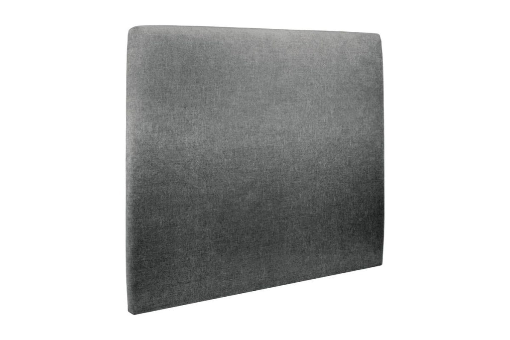 Testiera in tessuto natté grigio antracite liscio L150 cm