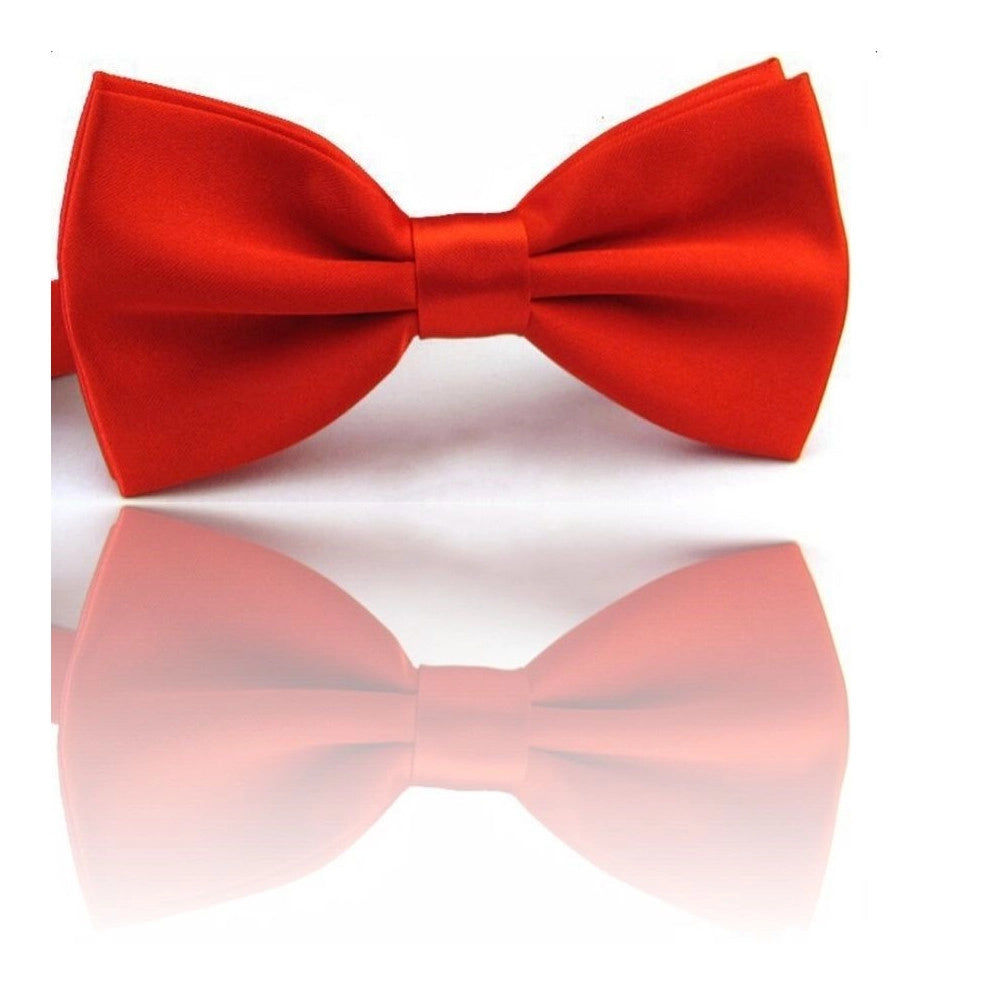 Trade Shop - Papillon Seta Rosso Cravattino Farfallino Cravatta Frack Uomo Donna -