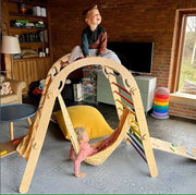 Cannone di salto per bambini per attrezzo di arrampicata trasformabile - Divertimento per i vostri bambini!