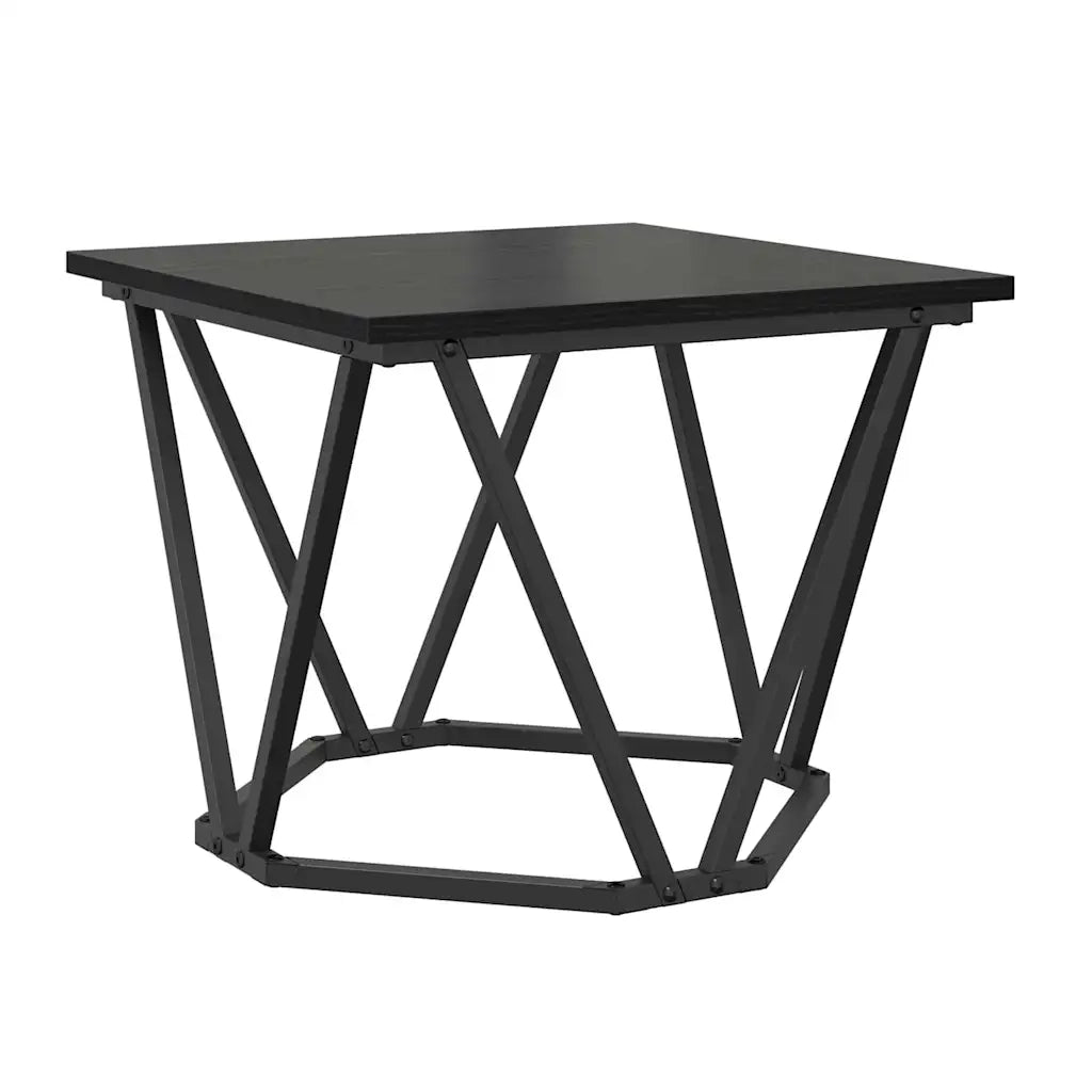 Tavolino da salotto 3 pcs Rovere Nero 868279