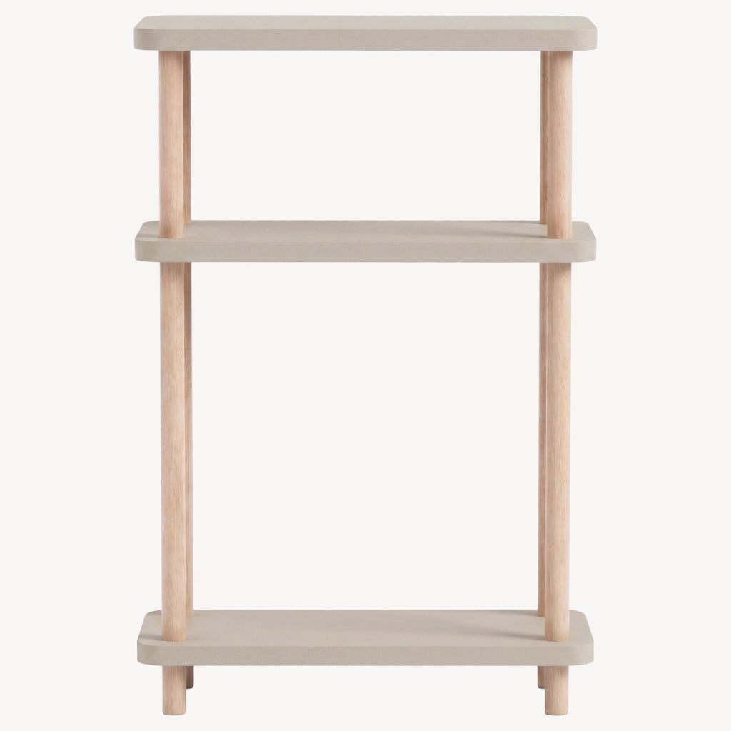 Scaffale da Terra Multiuso Nampernu a 3 Piani 62 x 40 x 18 cm - Color Arenaria [en.casa]