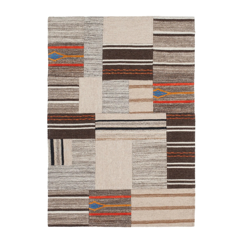 Tappeto Kilim Intenso 210 Natural in Lana e Cotone