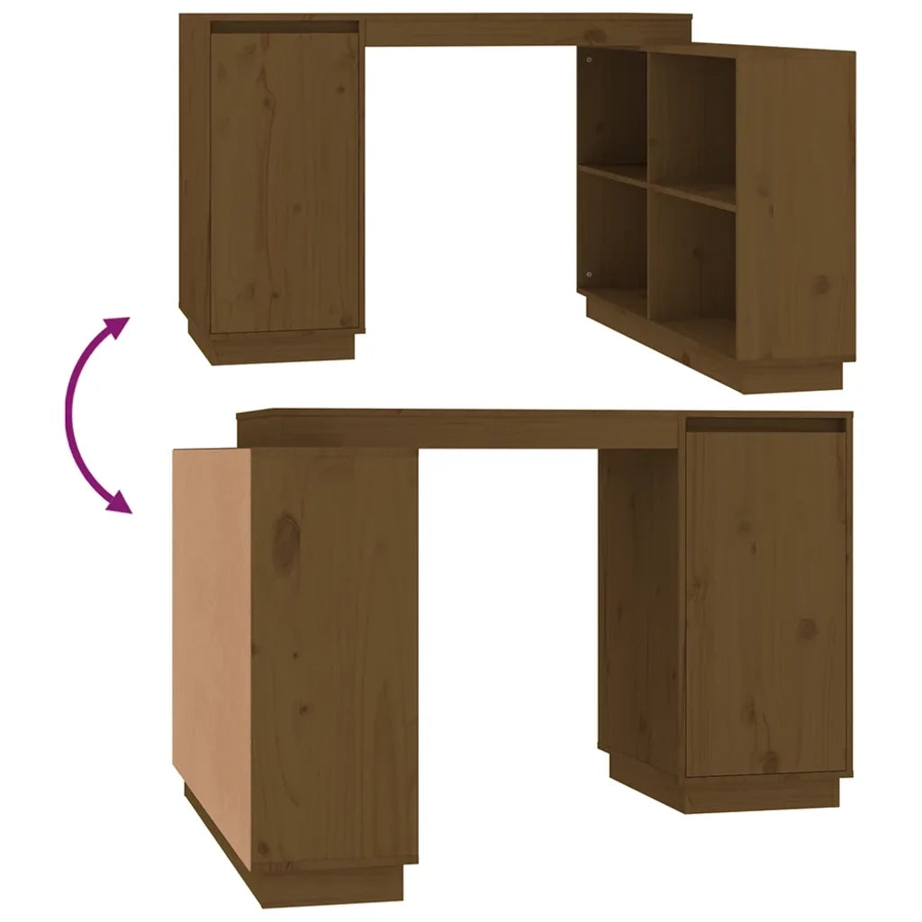 Scrivania ambra 110x50x75 cm in Legno Massello di Pino 814507
