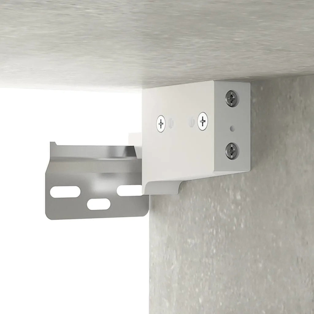 Armadietto Pensile a Parete Grigio Cemento 69,5x34x90 cm CFW5802847