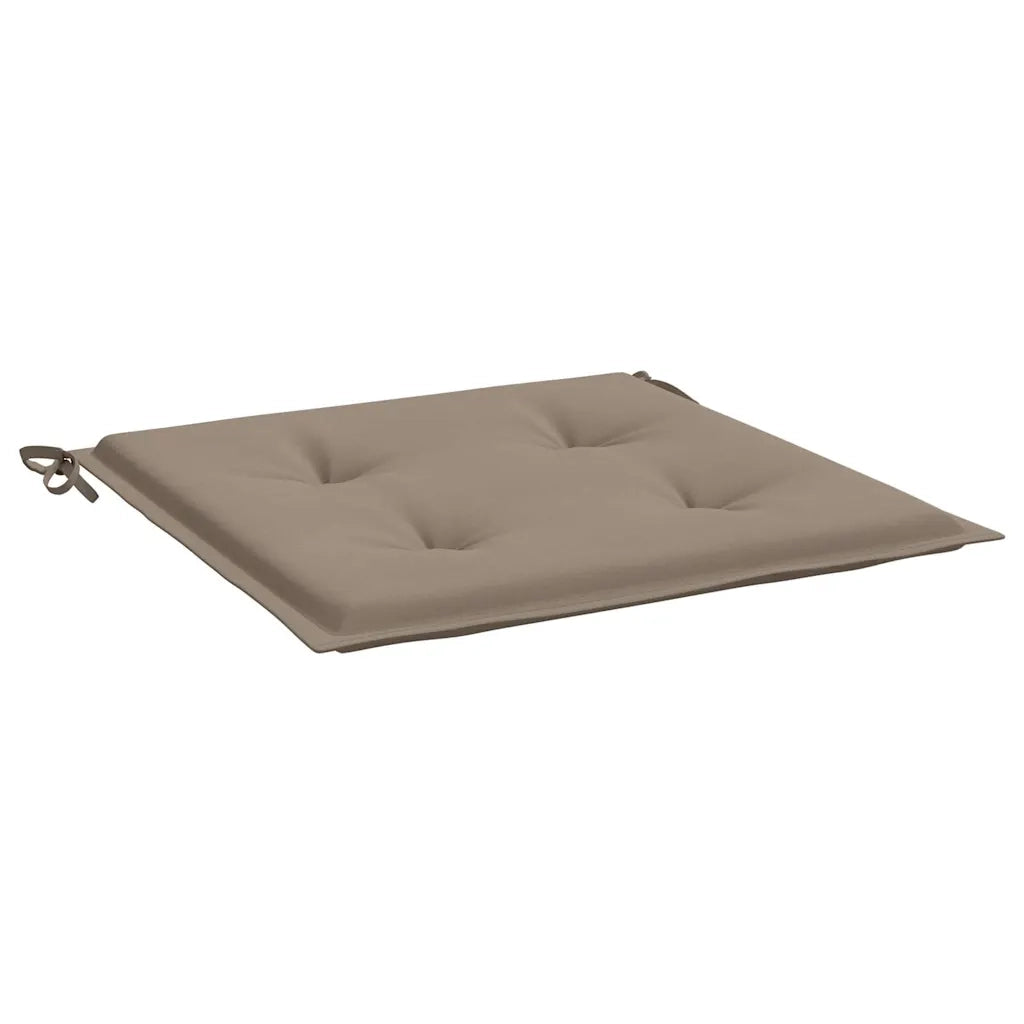 Cuscini per Sedia 2 pz Tortora 50x50x4 cm in Tessuto Oxford 47604