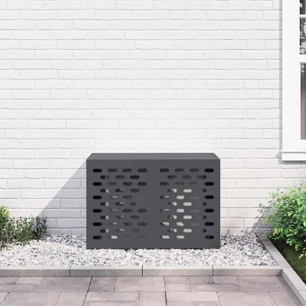 Copertura per condizionatore d'aria Antracite 90 x 40 x 60 cm