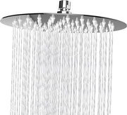 Doccia a pioggia da 20 cm in acciaio inossidabile 304 - testa di doccia regolabile - esperienza di doccia rilassante - installazione universale su parete e soffitto - finitura cromata - testa di doccia a pioggia