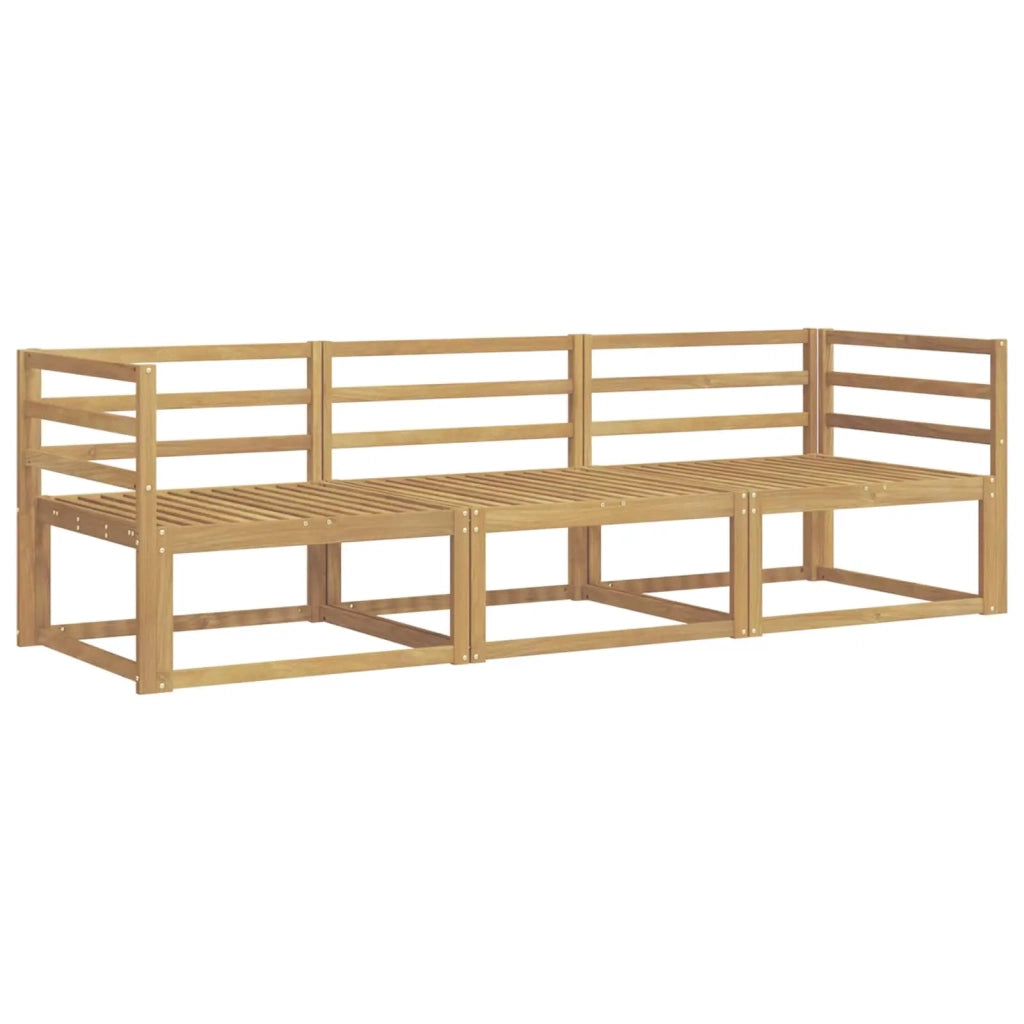 Set di divani da esterno 3 pcs Bianco 245,5 x 83 x 73 cm