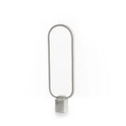 E-STYLO Lampada da tavolo con struttura ovale e base in marmo, caratterizzata da un design moderno e scultoreo che unisce eleganza e funzionalità, 7cm X 18cm H. 60cm