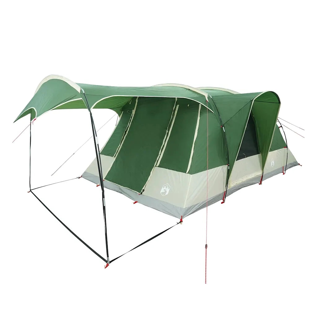 Tenda da Campeggio a Tunnel per 5 Persone Verde Impermeabile 4009425