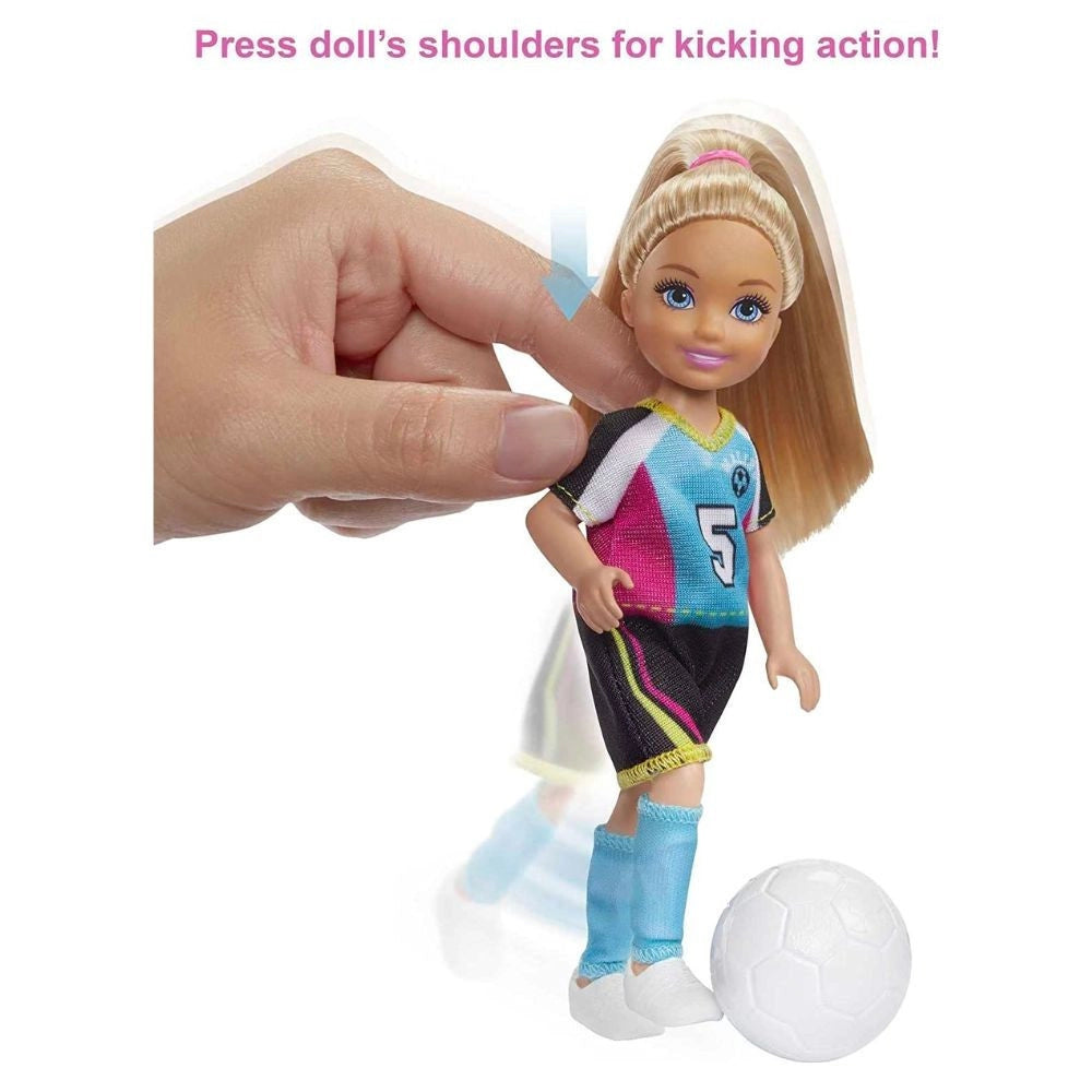 Trade Shop - Barbie Soccer Chelsea's Soccer Playset Giocatrice Di Calcio Gioco Per Bimbe 3+ -