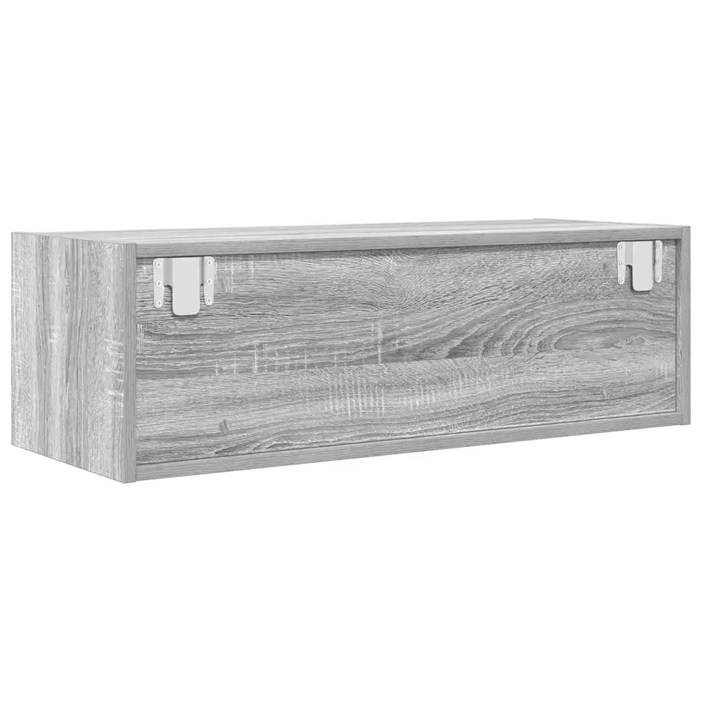 Mobile Porta TV Grigio Sonoma 80x31x25,5 cm Legno Multistrato