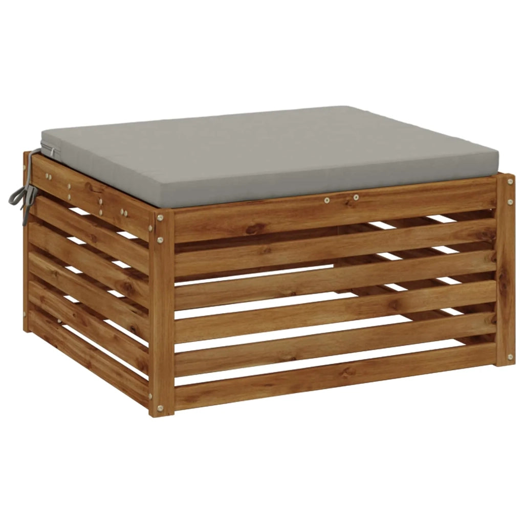 Cuscino per Sedia in Unico Pezzo SOEST 100% Poliestere Grigio 945029