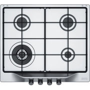 Franke 106.01830.094 piano cottura country 600 fhtl 604 dekor inox antigraffio, 4 fuochi