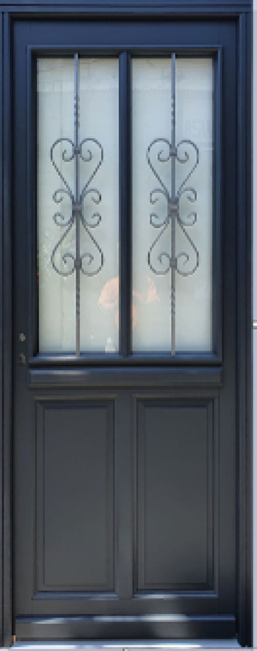 Porta d'ingresso in legno smaltato, Sobra, H.215xl.90 p. destra + Maniglia E Canna (rif 010403FP) Dimensioni tavolo senza maniglia