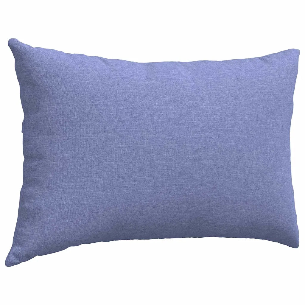 Cuscini da Divano 2 pz-Set di 2 Cuscini per Sofa Blu jeans 60 x 40 cm Tessuto