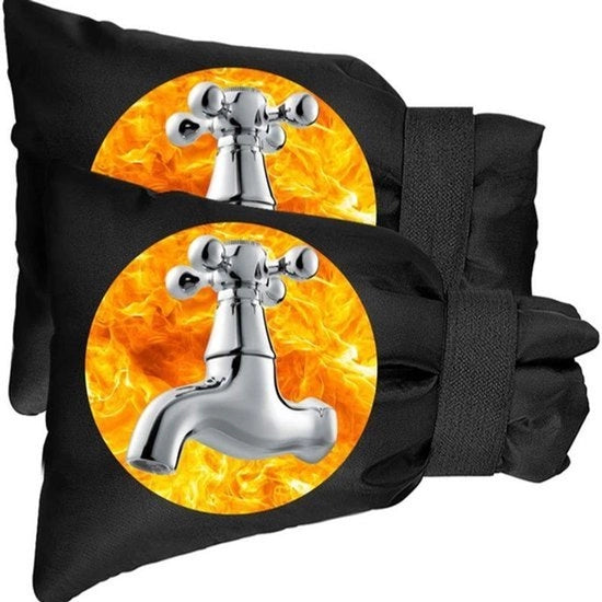 Coprivalvole per esterni, 2 pezzi, 25x18 cm per pezzo, coprivalvole isolanti termici per esterni (nero)