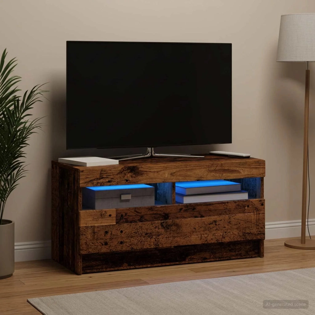 Mobile TV LED Legno antico Legno ingegnerizzato 897883