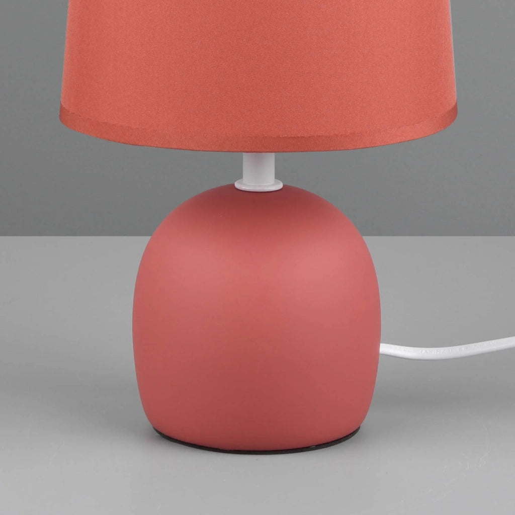 LÚZETE - LAMPADA DA TAVOLO IN CERAMICA ARANCIONE KUBRA
