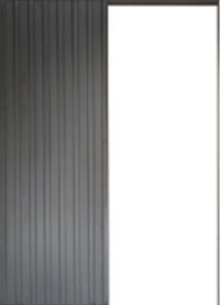 Korya' Bianco 3 pannelli scorrevoli larghezza 73 con sistema a rullo