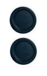 Porta Scorrevole Ayous in Legno 3 Ante H204 x L83 + Rullo Nero e 2 Gusci Neri senza maniglia