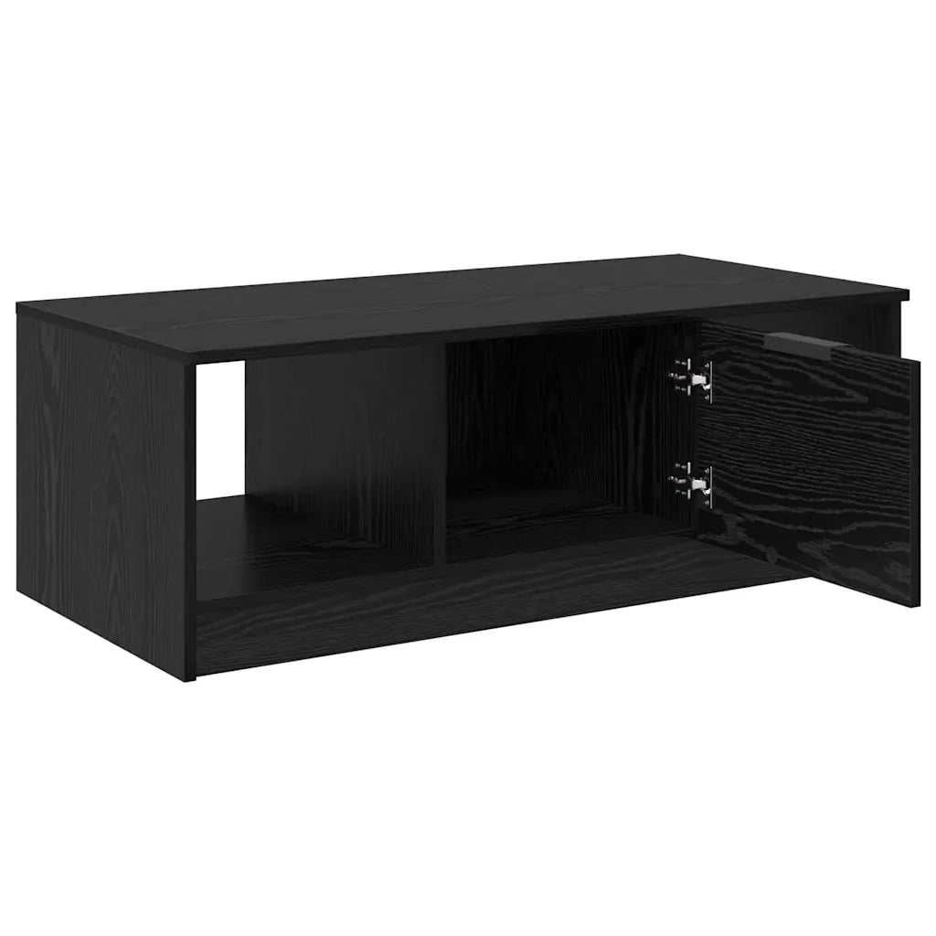 Tavolino da salotto con cassetto Rovere Nero 102 x 50 x 36cm 880521
