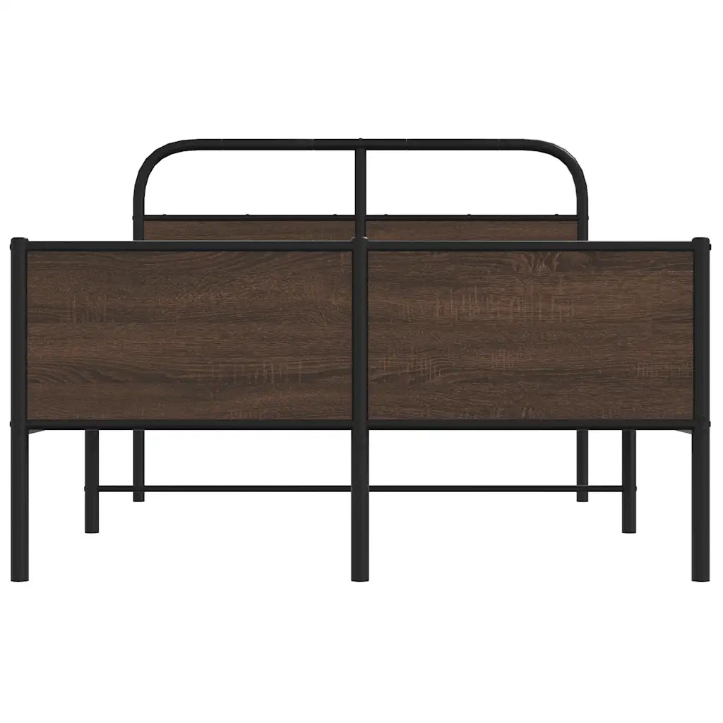 Giroletto senza Materasso Rovere Marrone 135x190 cm Truciolato