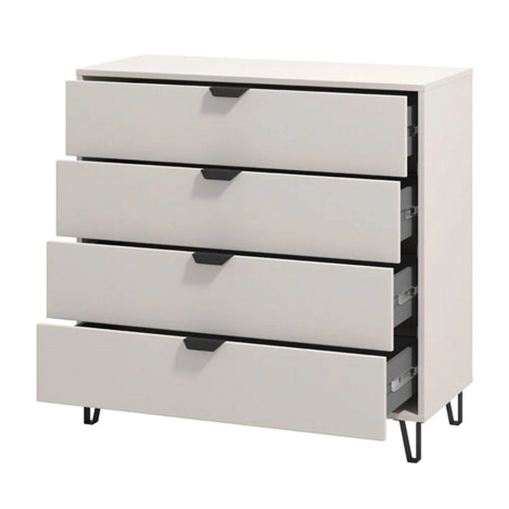Tornata, Cassettiera 4 Cassetti, 93x40x90.5h cm Beige