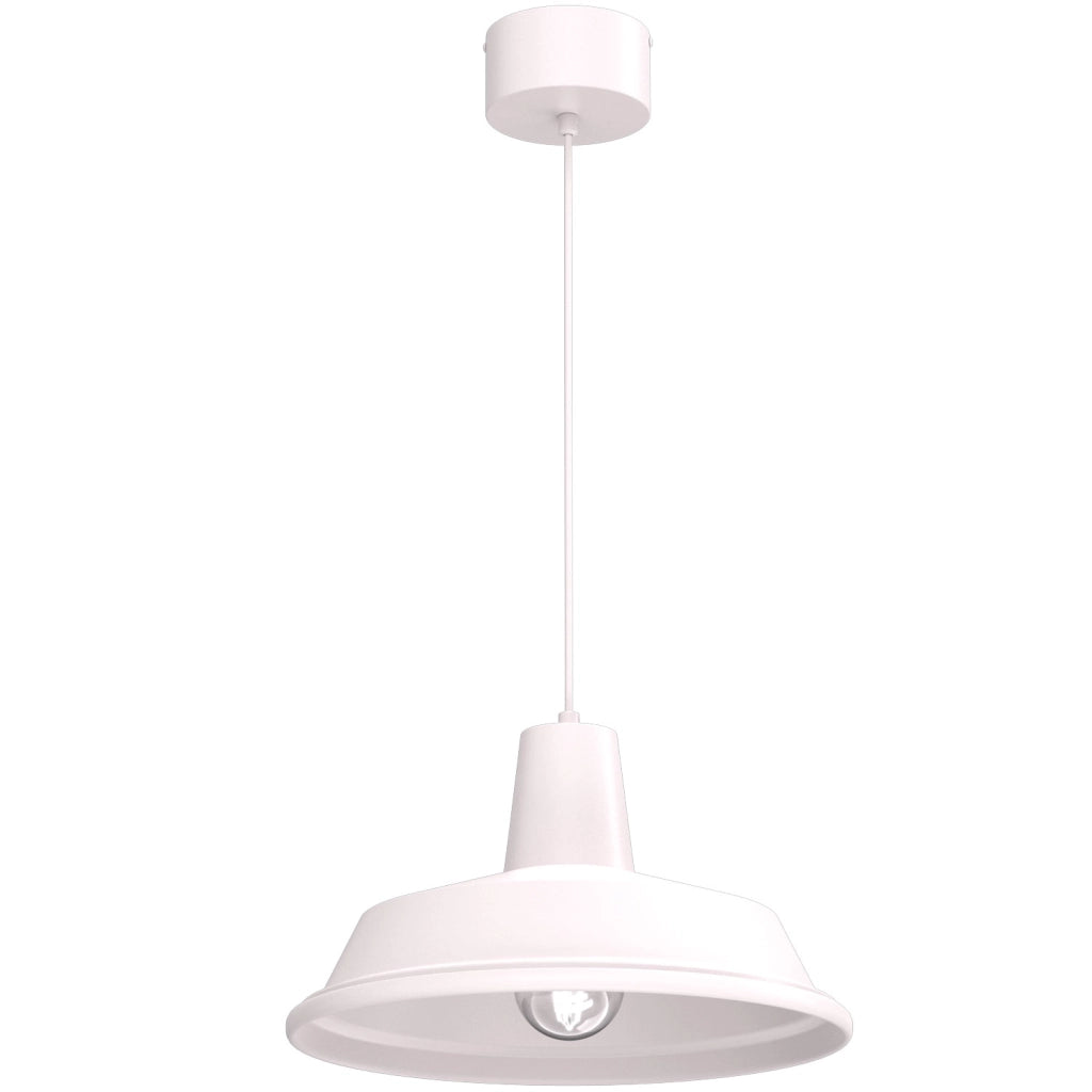 Lampada sospesa Class 1xE27 beige geometrica Luminex