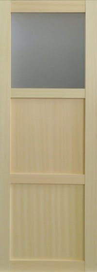 Ayous Porta scorrevole a 2 pannelli + 1 vetro H204 x L73