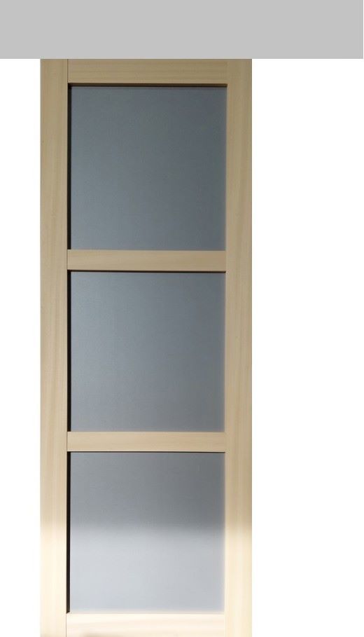 Porta Scorrevole Ayous 3 Ante Grigio RAL 7035 H204 x L73 + Binario in Alluminio