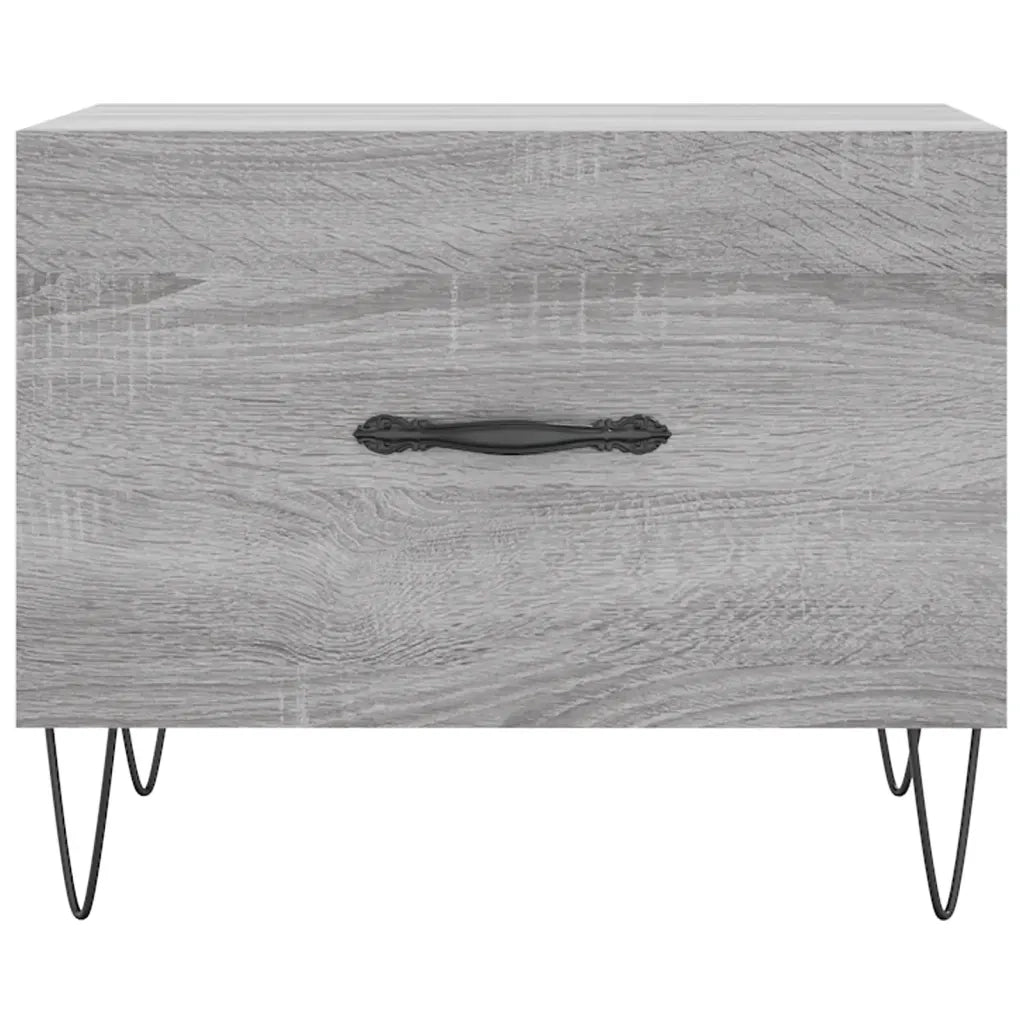 Tavolini Salotto 2pz Grigio Sonoma 50x50x40cm Legno Multistrato
