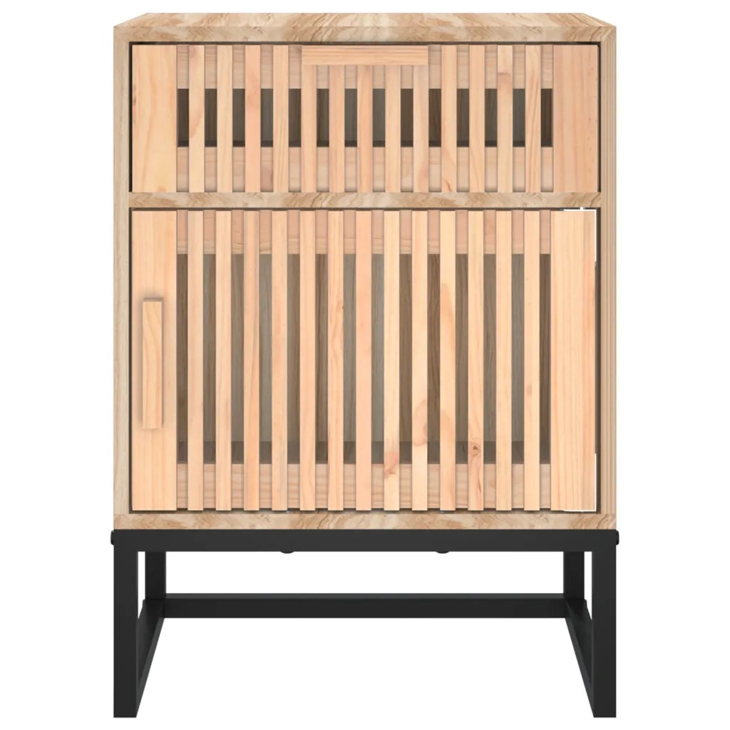 Comodino 40x30x55,5 cm Legno Multistrato e Ferro 352095