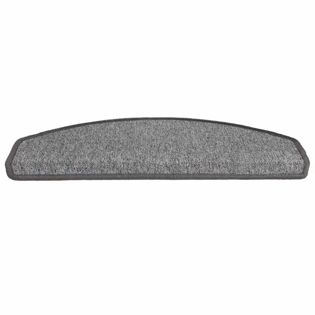 Tappetini per scale 30 pz | Gradini per Scale 65x24x4 cm Grigio scuro Semicircolari Grandi