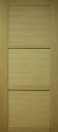 Porta scorrevole a 3 pannelli impiallacciata Ayous Larghezza 83