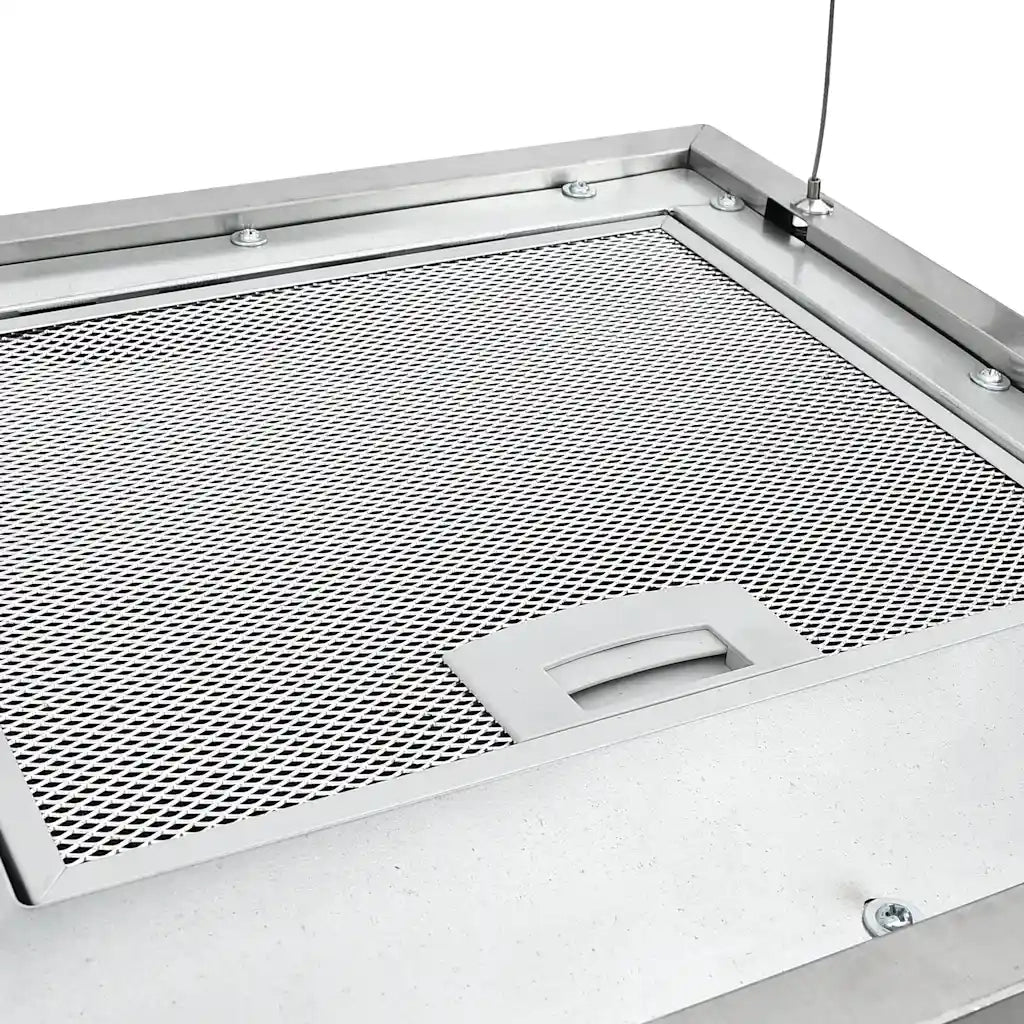 Cappa da Cucina ad Isola Sospesa LCD-Elettrodomestici da cucina con Sensore 37 cm Acciaio