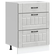 Mobile da cucina Lucca spazio ottimizzato piedini regolabili 60 x 46 x 81,5 cm legno composito grigio cemento 02_0050493