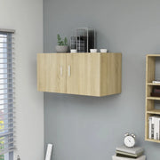 Armadietto da Parete Rovere Sonoma 80x39x40cm Legno Multistrato 802798