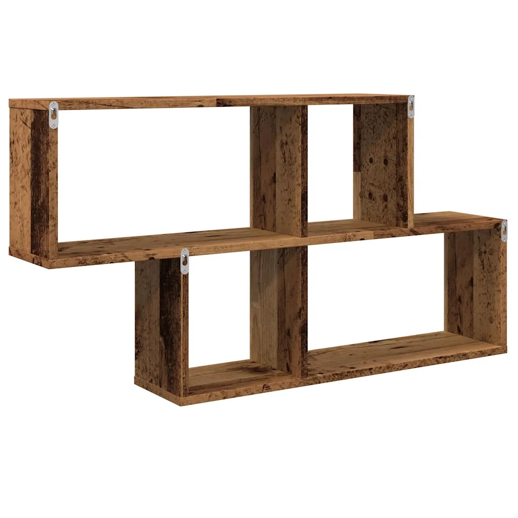 Scaffale a Parete Legno Vecchio 100x18x53 cm in Truciolato 856592