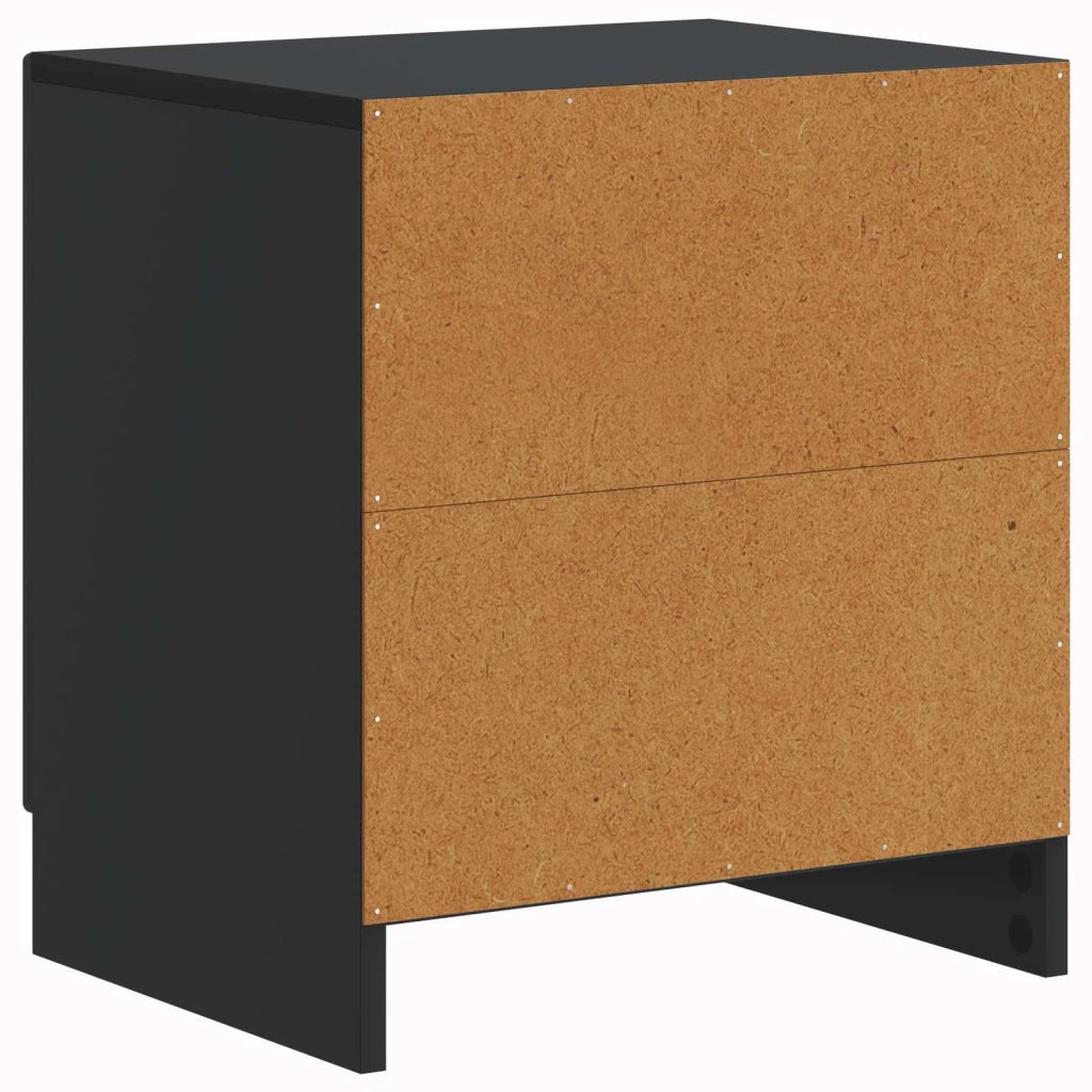 Armadio da Notte Nero 43 x 34,5 x 47 cm Legno ingegnerizzato 895717
