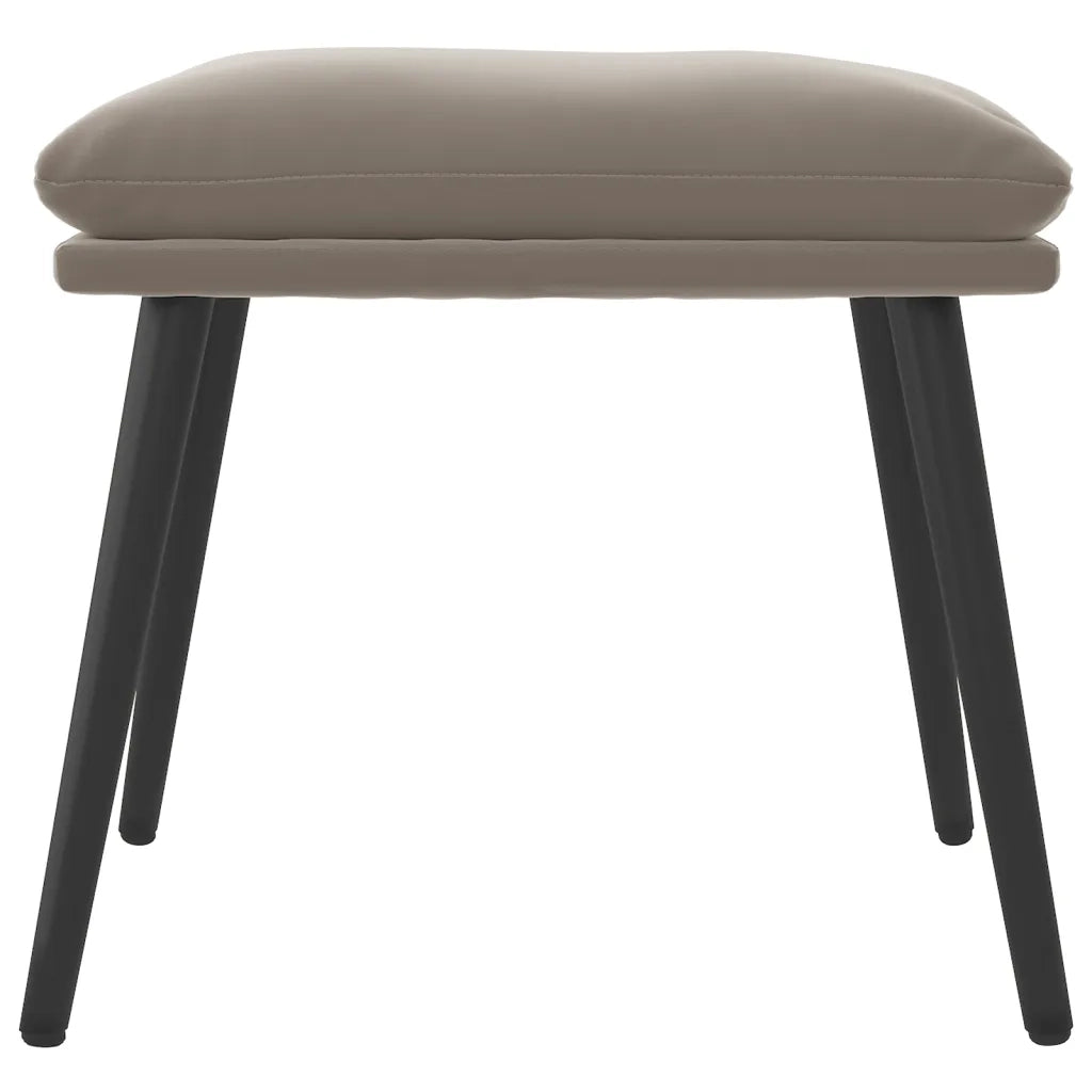 Poggiapiedi Grigio Chiaro 45x29,5x35 cm in Velluto 341504