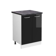 Vicco Mobiletto base cucina Nero lucido 60 cm , PL Antracite