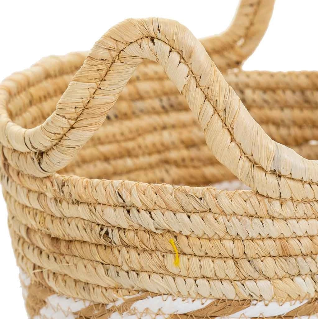 Cesto in fibra naturale marrone D30x21