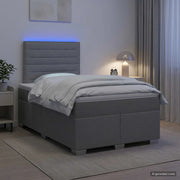 Letto box spring con materasso Grigio Chiaro 120 x 190 cm 3454817