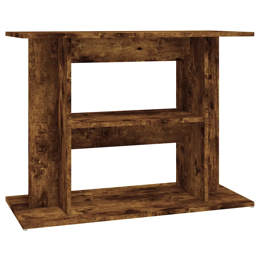 Supporto per acquario in rovere affumicato 80x35x60 cm in legno ingegnerizzato 833580