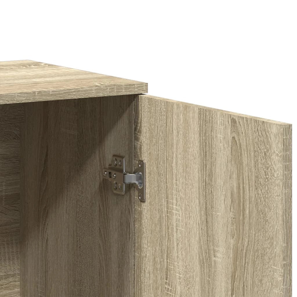Buffet credenza cassettiera armadio mobile contenitore organizer per cucina soggiorno salotti 3 pezzi legno ingegnerizzato Sonoma marrone 02_0037115
